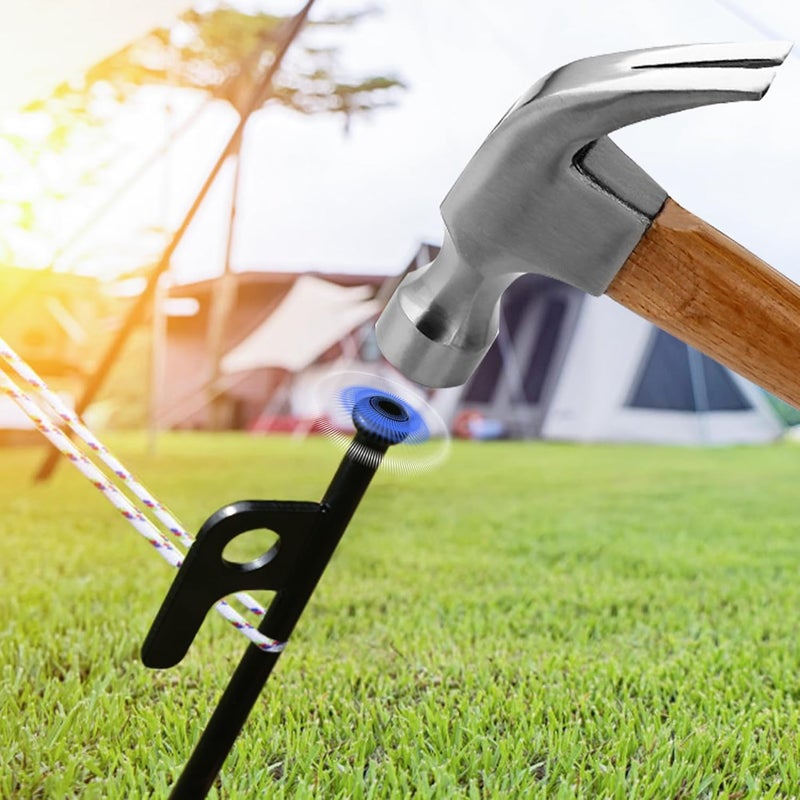 RINVEE 16 Pack Tent Stakes Heavy Duty Forged Steel Camping Stakes for Ground Outdoor Decorations Canopy - Image 3